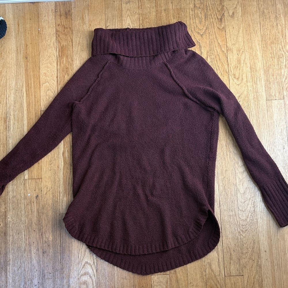 Pink Republic Burgundy Cowl Neck Sweater